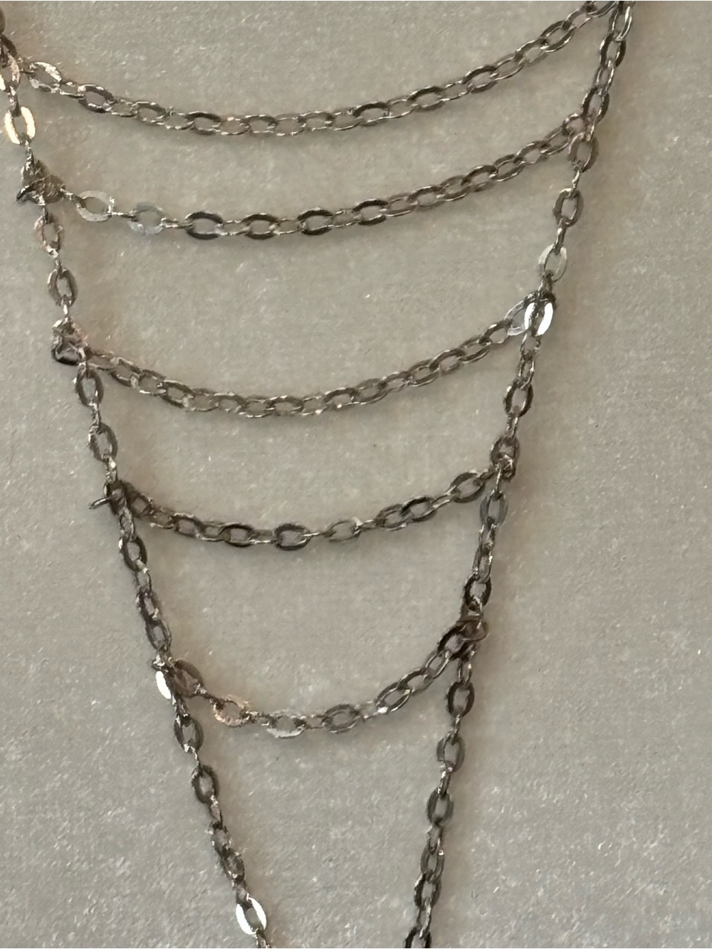 Vintage Silpada Necklace with Gray Teardrop Pendant - Picture 6 of 10